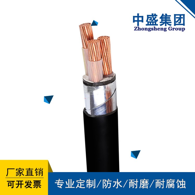 中盛鎧裝銅帶屏蔽阻燃控制電纜ZRC-KVVP2-22 4*2.5